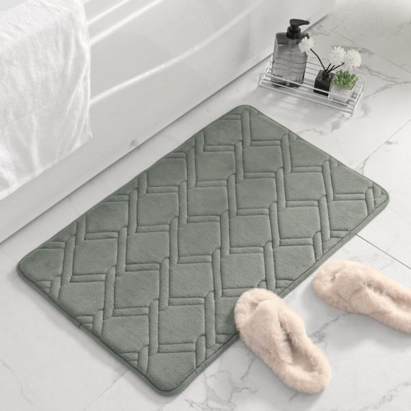 ☆ グレーグリーン ☆ バスマット ☆ バスマット 速乾 50x80cm pmybath06 バスマ...
