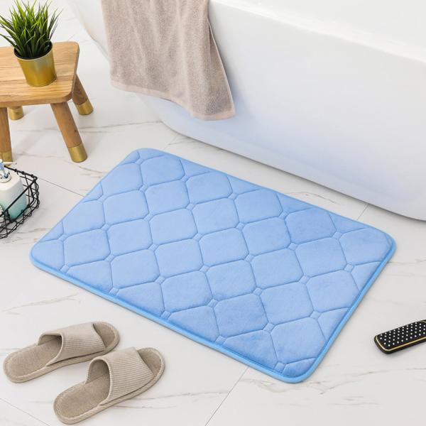 ☆ ブルー ☆ バスマット ☆ バスマット 速乾 50x80cm pmybath08 バスマット 速...