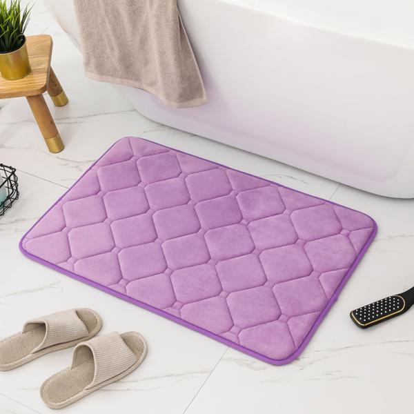 ☆ パープル ☆ バスマット ☆ バスマット 速乾 50x80cm pmybath08 バスマット ...