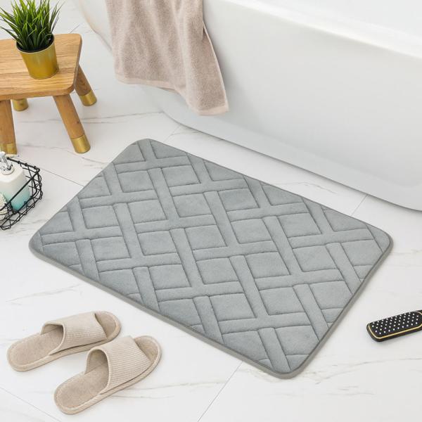 ☆ グレー ☆ バスマット ☆ バスマット 速乾 50x80cm pmybath09 バスマット 速...