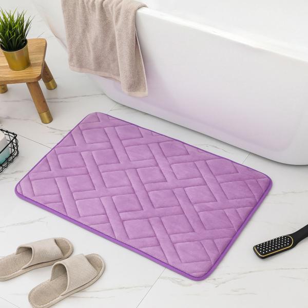 ☆ パープル ☆ バスマット ☆ バスマット 速乾 50x80cm pmybath09 バスマット ...