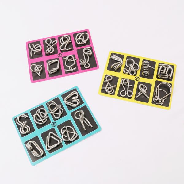 ☆ 3色セット ☆ 知恵の輪 24個セット pmychiei01 知恵の輪 ちえのわ 24個 セット...