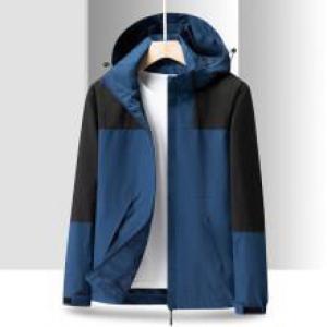 ☆ ブルー ☆ 2XLサイズ ☆ ジャケット フード付き 長袖 メンズ pmyjacket30 ジャケット フード付き 長袖 ウインドブレーカー コート｜lucky13