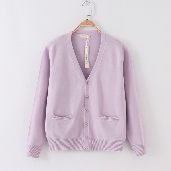 ☆ パープル ☆ Lサイズ ☆ カーディガン pmyvest07 スクールカーディガン メンズ レデ...