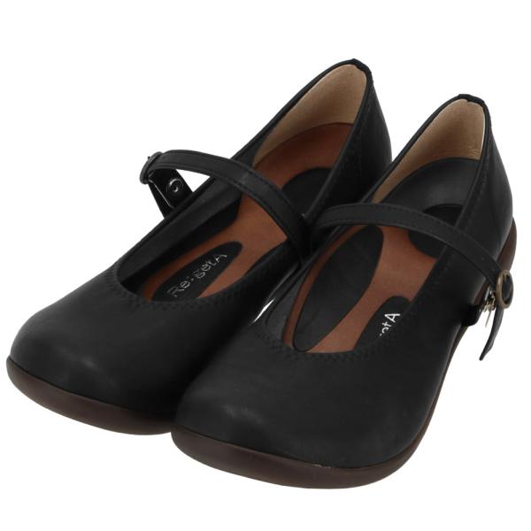 ☆ ブラック LL(25.0-25.5cm) 靴 レディース 歩きやすい 通販 リゲッタ パンプス ...