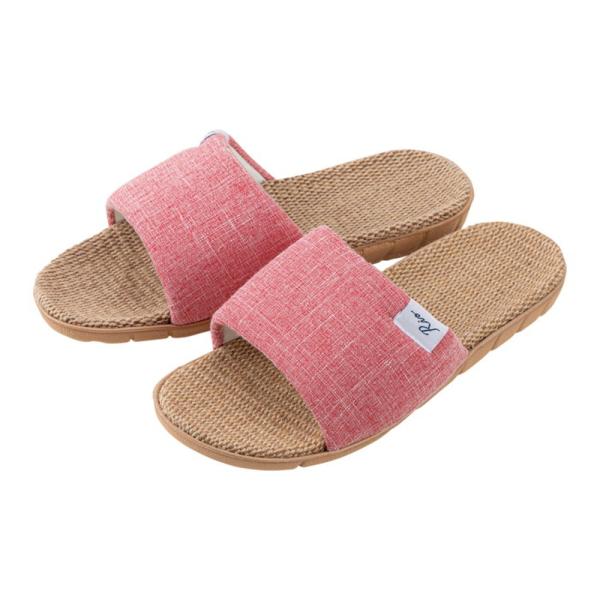 ☆ シャンブレーRUBY ☆ Mサイズ ☆ RIO スリッパ スリッパ 洗える ルームシューズ 前あ...