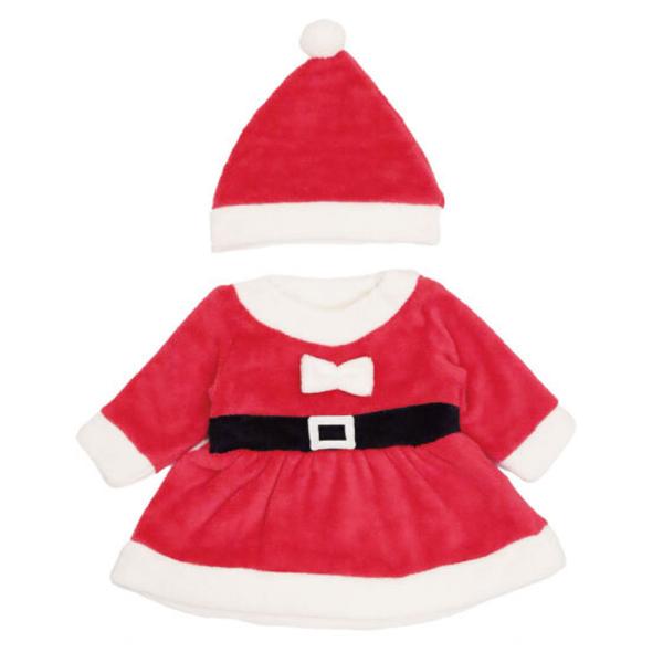 ☆ レッド ☆ 80cm ☆ 【Aenak】サンタワンピース 女の子 ボア 赤ちゃん クリスマス 服...