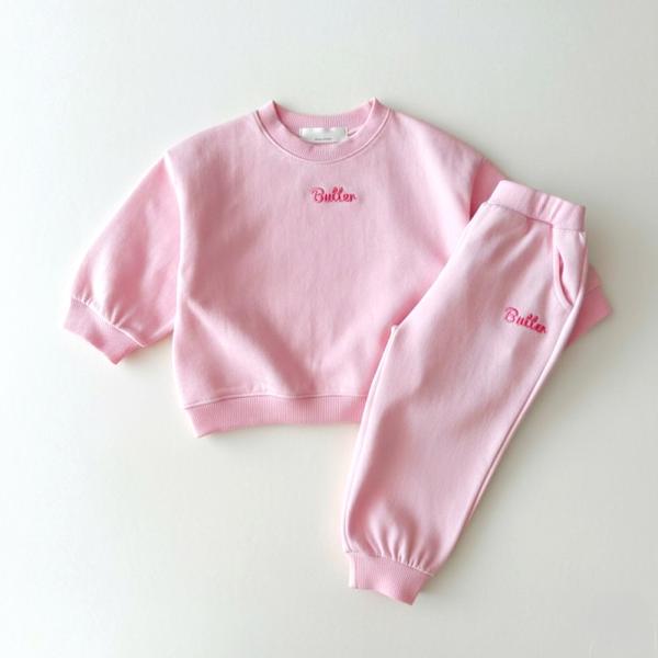 ☆ ピンク ☆ 80cm ☆ セットアップ キッズ 長袖 ベビー服 女の子 男の子 スウェット セッ...