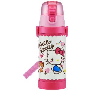 ☆ ハローキティおやつタイム 水筒 キッズ 直飲み 通販 約 500ml 子供 480ml おしゃれ キャラクターグッズ ワンタッチ ボトル マイボトル｜BACKYARD FAMILY 雑貨タウン
