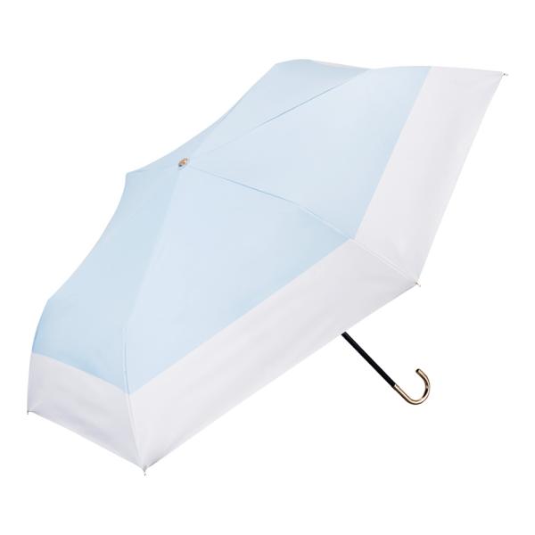 ☆ バイカラーライトブルー ☆ スレンダーハンドルUVブロック 折 50cm ウォーターフロント W...