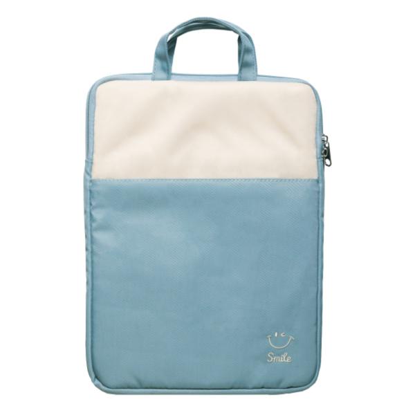 ☆ smileブルー ☆ タブレットポーチ かわいい タブレットケース 小学生 パソコンケース PC...