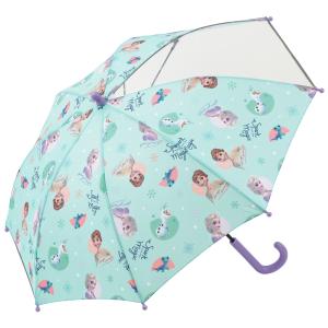☆ アナと雪の女王２ 傘 子供用 45cm 通販 男の子 女の子 軽量 丈夫 グラスファイバー骨 長傘 45センチ 窓付き 通園 通学 1コマ 透明 安全