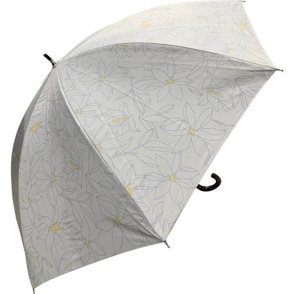 ☆ フローリスオフホワイト ☆ 晴雨兼用 手開き式長傘 50cm 晴雨兼用 長傘 50cm 晴雨兼用...