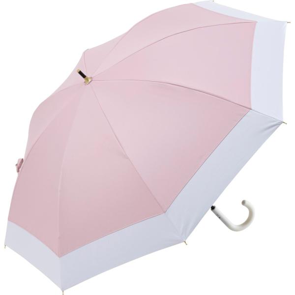 ☆ バイカラーピンク ☆ 晴雨兼用 手開き式長傘 50cm 晴雨兼用 長傘 50cm 晴雨兼用傘 傘...