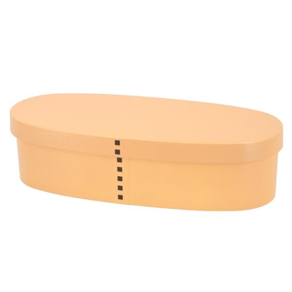 ☆ ベージュ お弁当箱 1段 600ml 通販 曲げわっぱ 風 弁当箱 スリム ランチボックス おし...