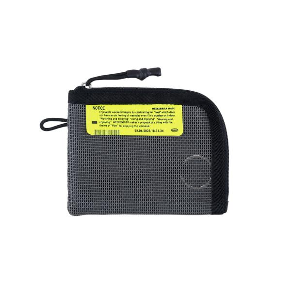 ☆ 05.CHARCOAL ☆ WEEKENDER PVC MESH MULTI CASE コインケ...