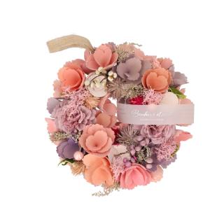 ☆ 36.ジョリリース ☆ ナチュラル リース Sサイズ リース 玄関 春 オールシーズン インテリア 雑貨 造花 玄関飾り フェイクフラワー
