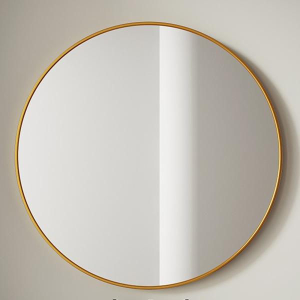 ☆ ゴールド ☆ ウォールミラー 鏡 丸い ウォールミラー 丸 壁掛けミラー 壁掛け鏡 洗面鏡 おし...