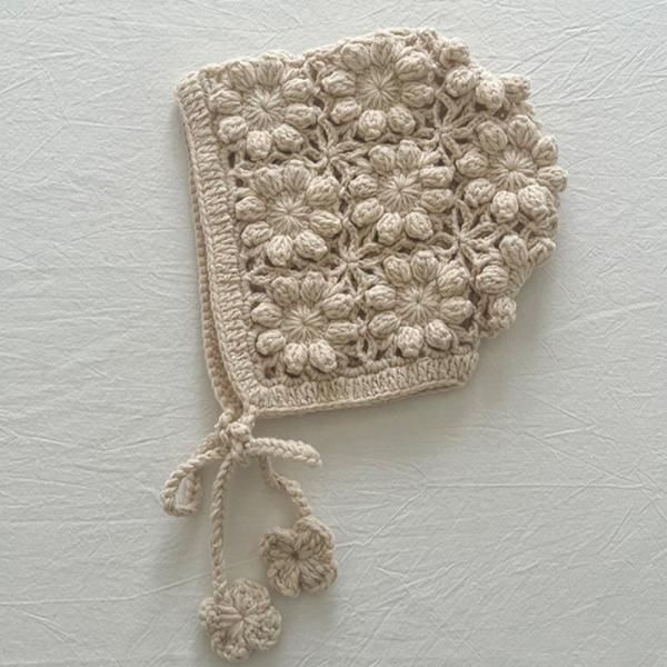 ☆ ベージュ ☆ ニットボンネット ベビー オシャレ ニット帽 ベビー ニットボンネット ニット 帽...