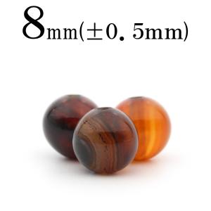 Lucky365 1粒売り 天然石 バンブーアゲート 竹葉瑪瑙 玉ビーズ 12mm