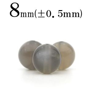 Lucky365 1粒売り 天然石 グレーアゲート 灰瑪瑙 丸ビーズ 12mm t2555