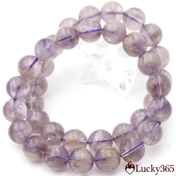 クラウディ―・アメシスティンクォーツ 11mm ブレスレット パワーストーン 天然石