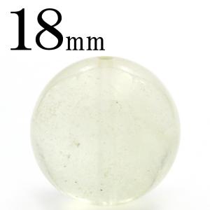 Lucky365 1粒売り 3A級 リビアングラス 隕石 18mm 丸ビーズ 大玉