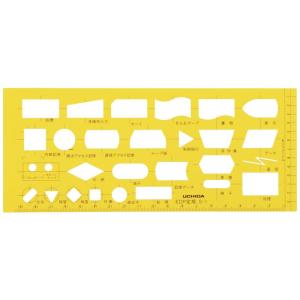 ウチダ テンプレート EDP定規 S-1 1-843-1702