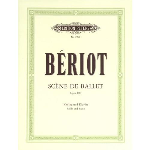 Partition classique EDITION PETERS BERIOT CHARLES ...