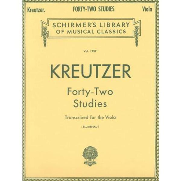 Forty Two Studies for the Viola (Schirmer&apos;s Librar...