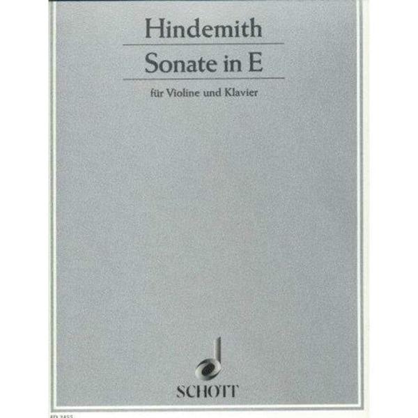 Sonata E Major, 1935: Violin and Piano Hindemith: ...