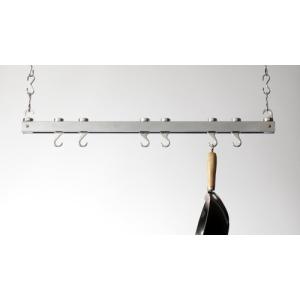 Typhoon シーリングポットラック クロム Taylor & Ng Track Ceiling Pot Rack, 36",  並行輸入品｜lucky39