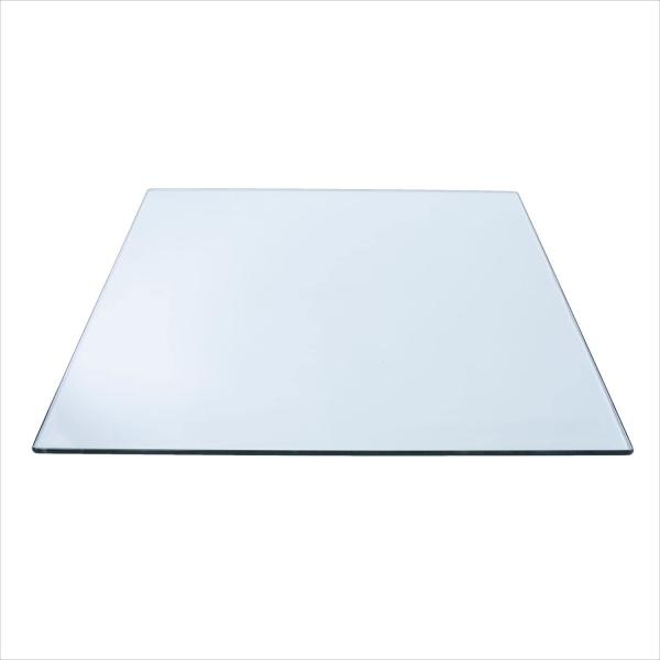 30&quot; Square Clear Glass Table Top 1/4&quot; Thick Flat P...