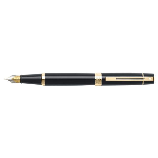 Sheaffer 100 万年筆 ニッケルトリム 中字ペン先 Sheaffer 300 Glossy...