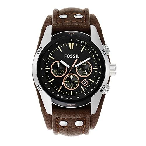 Fossil Men&apos;s Coachman CH2891 Brown Leather Japanes...