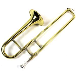 Brand New Bb Mini Trombone w/Case and Mouthpiece  Gold Lacquer Fi 並行輸入品｜lucky39