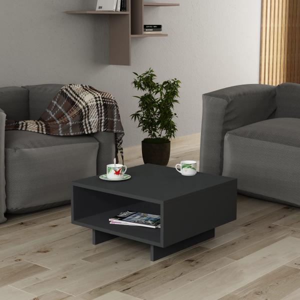 JV Home Hola 24 Inch Small Coffee Table with Stora...