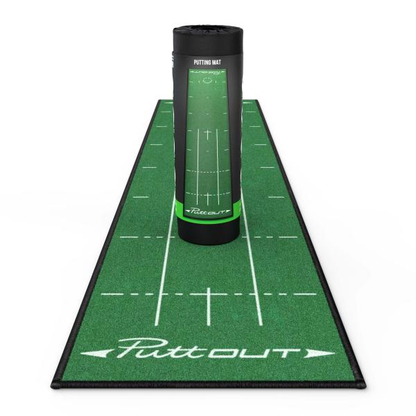 (Green) PuttOut Pro Golf Putting Mat Perfect Your ...