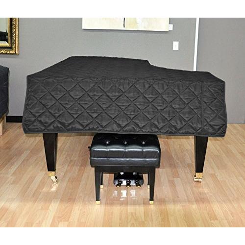 Steinway O Piano Cover 5&apos;10.5&quot;   Quilted Black Nyl...