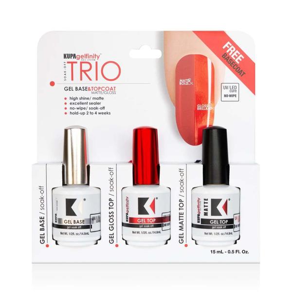 Kupa   GelFinity   Gel Base and Top Coat TRIO   15...