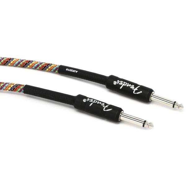 Fender ケーブル 10&apos; Instrument Cable, Rainbow 09909102...