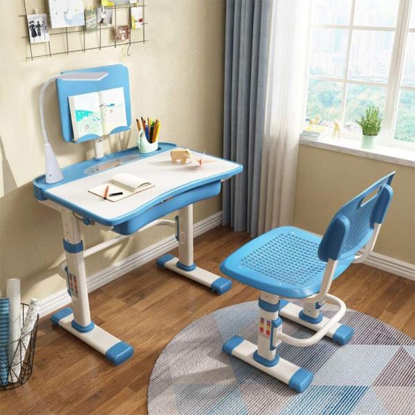 LVYUAN Kids Desk and Chair Set, Height Adjustable ...