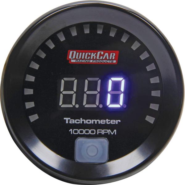 QuickCar Racing Products タコメーター 小型直径 9990RPM デジタル ...