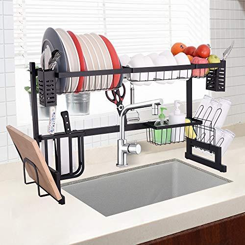 Dailyart Over The Sink Dish Drying Rack 2 Tier Pre...