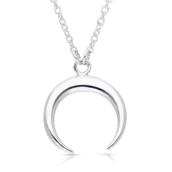 Jewelry Trends Crescent Moon Horn Sterling Silver ...