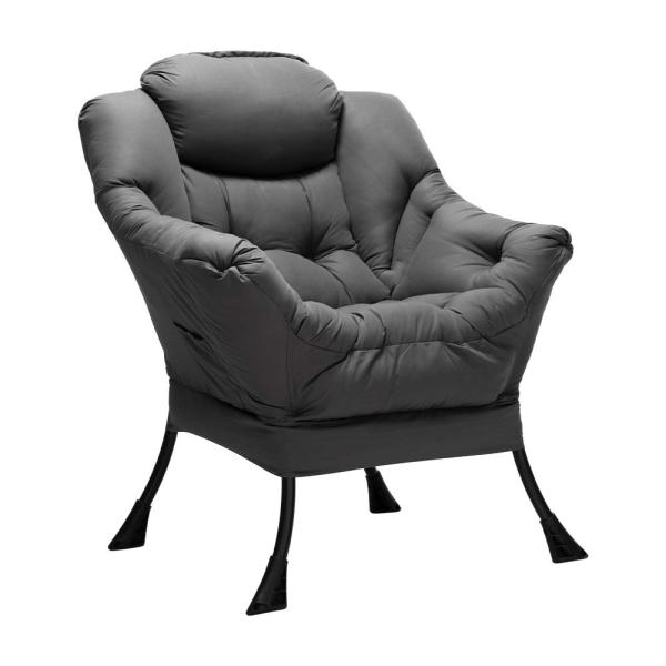 AbocoFur Modern Cotton Fabric Lazy Chair, Accent C...