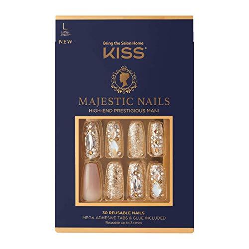 KISS Majestic Fake Nails, ‘My Crown’, High End Gel...