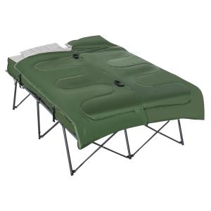 Outsunny 2 Person Folding Camping Cot Portable Outdoor Bed Set w 並行輸入品｜lucky39