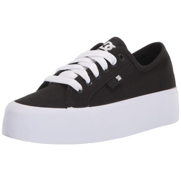 DC Women&apos;s Manual Platform Low Shoe Skate, Black/W...