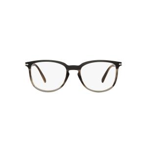 Persol PO3240V Square Prescription Eyewear Frames, Striped Brown 並行輸入品｜lucky39